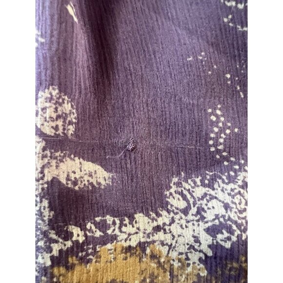 To The Max Silk Dress Purple Floral SZ Med Fairycore Wedding Guest Fall Autumn - Picture 8 of 10